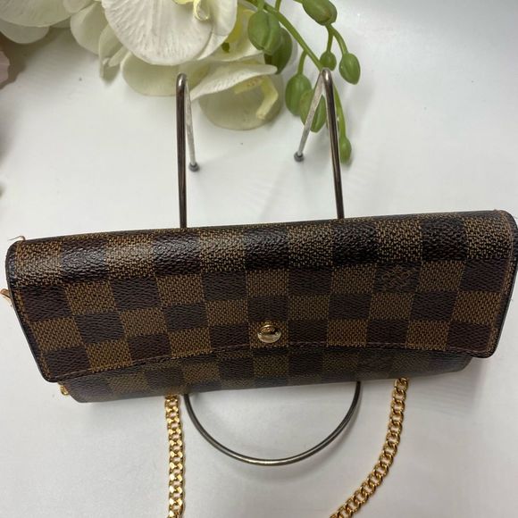AUTHENTIC Louis Vuitton Damier Azur Wallet on Chain - Picture 7 of 15